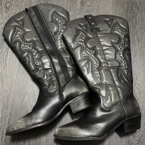 Women's Black Western Boots